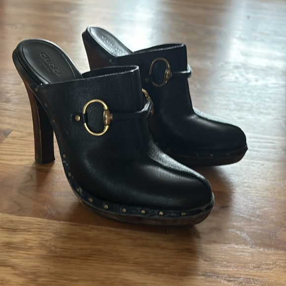 Gucci Black leather clogs - Picture 3 of 10
